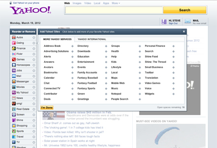 My Yahoo Conversion 783%